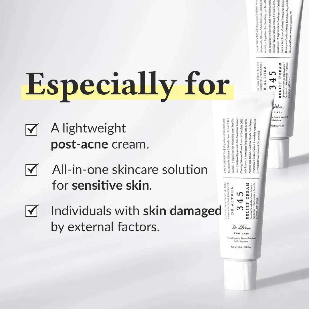 Dr. Althea 345 Relief Cream 50ml – Calming Cream for Sensitive Skin | Korean Moisturizer UAE