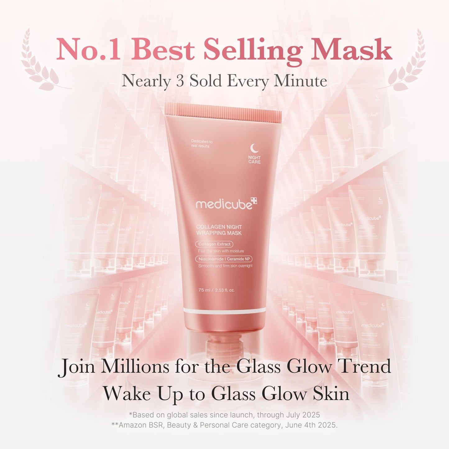 Medicube Collagen Night Wrapping Mask 75ml – Firming Overnight Korean Treatment | UAE