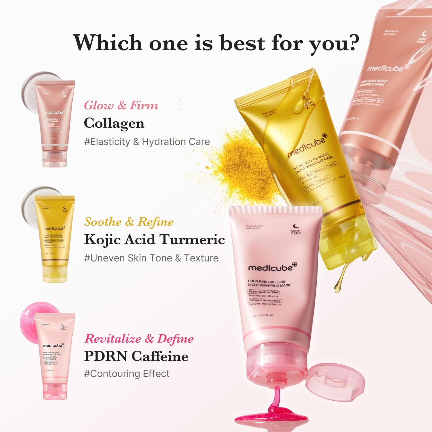 Medicube Collagen Night Wrapping Mask 75ml – Firming Overnight Korean Treatment | UAE