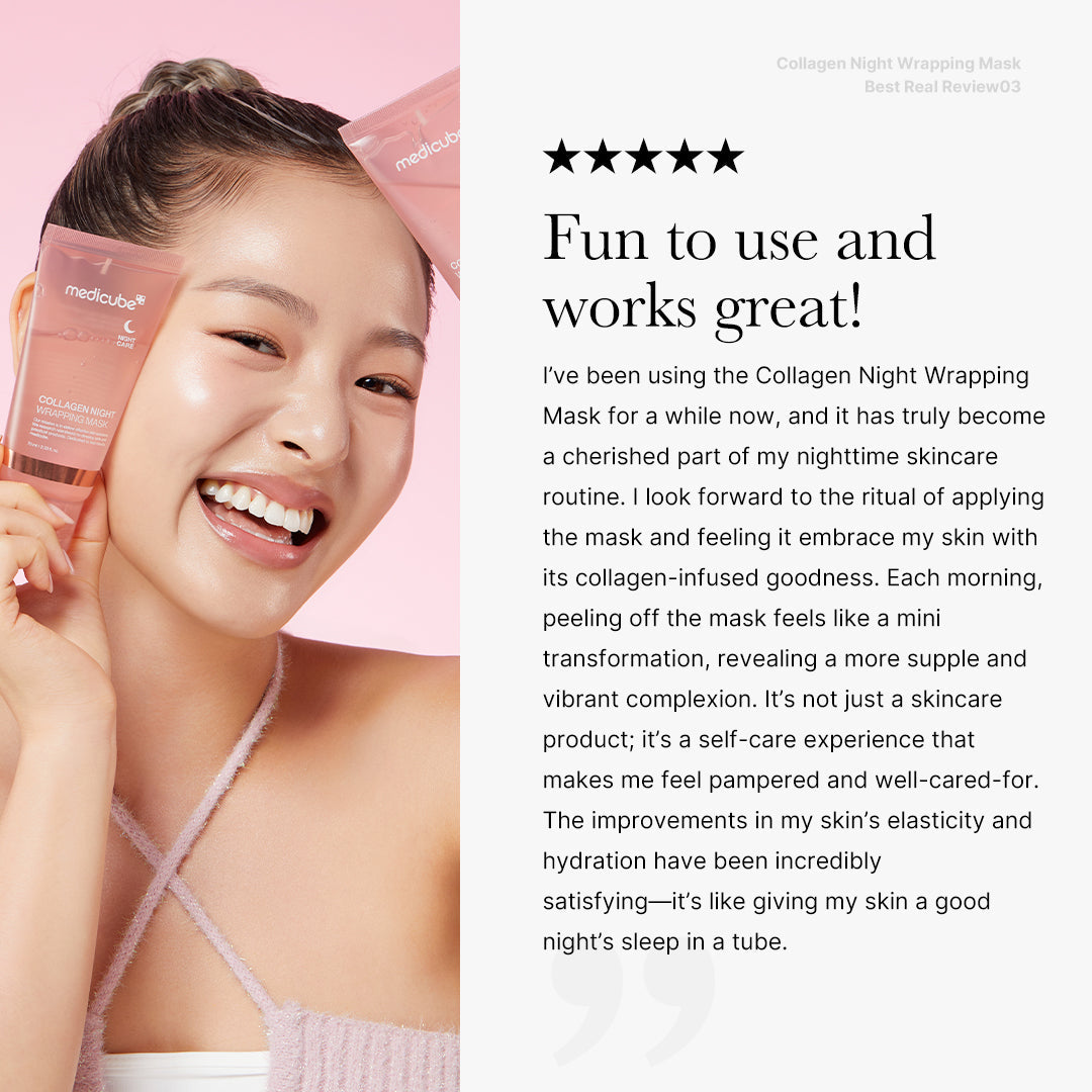 Medicube Collagen Night Wrapping Mask 75ml – Firming Overnight Korean Treatment | UAE