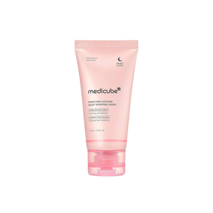 Medicube - PDRN Pink Caffeine Night Wrapping Mask 75ml | Best Korean Firming Sleeping Mask UAE