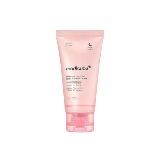 Medicube - PDRN Pink Caffeine Night Wrapping Mask 75ml | Best Korean Firming Sleeping Mask UAE
