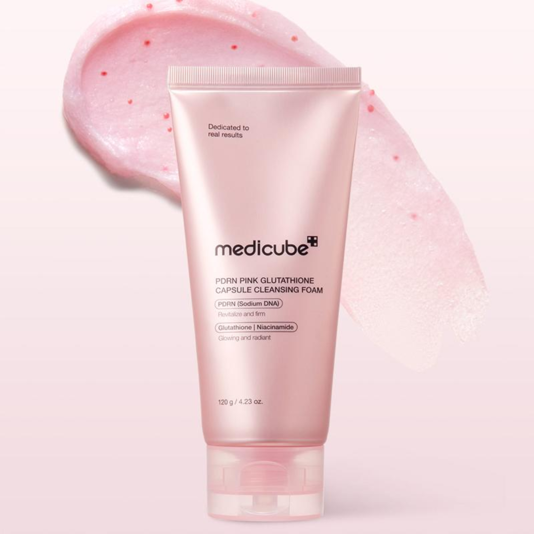 PDRN Pink Glutathione Capsule Cleansing Foam - 120 g