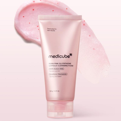 PDRN Pink Glutathione Capsule Cleansing Foam - 120 g