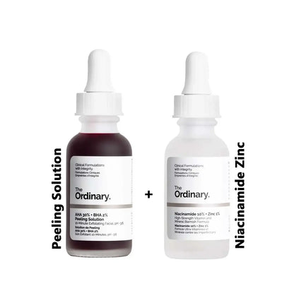 Niacinamide 10% Zinc 1% + AHA 30% BHA 2% Peeling Solution Bestseller (2in1)