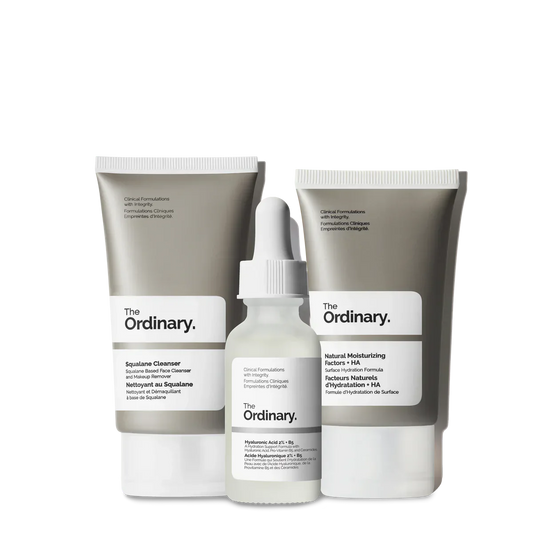 The Ordinary The Daily Set – Squalane Cleanser, Hyaluronic Acid 2% + B5, Natural Moisturizing Factors + HA

