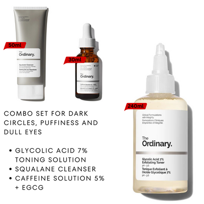 Combo Set for Dark Circles, Puffiness and Dull Eyes