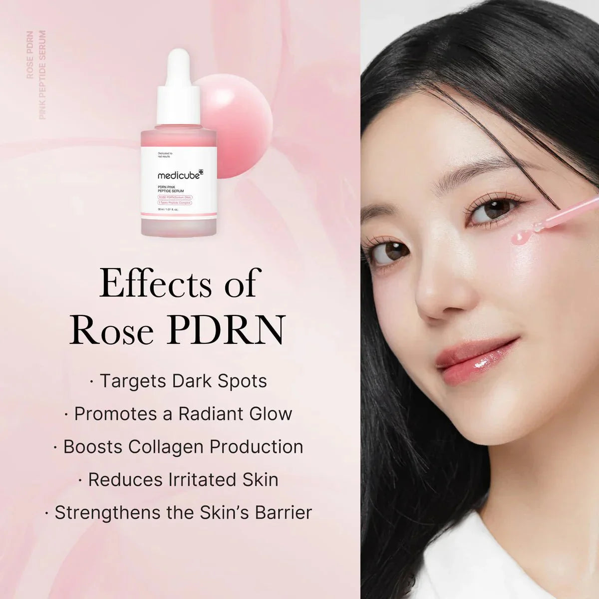 MEDICUBE - PDRN Pink Peptide Serum 30ml | Anti-Aging and Brightening Korean Serum in UAE