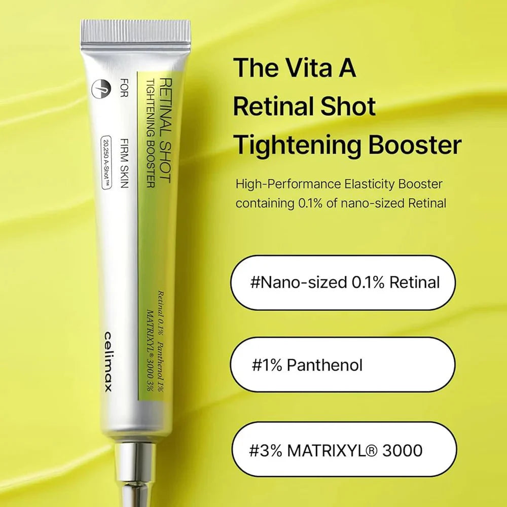 Celimax THE-A Retinal Shot Tightening Booster 15ml – Korean Anti-Aging Retinal Serum | UAE