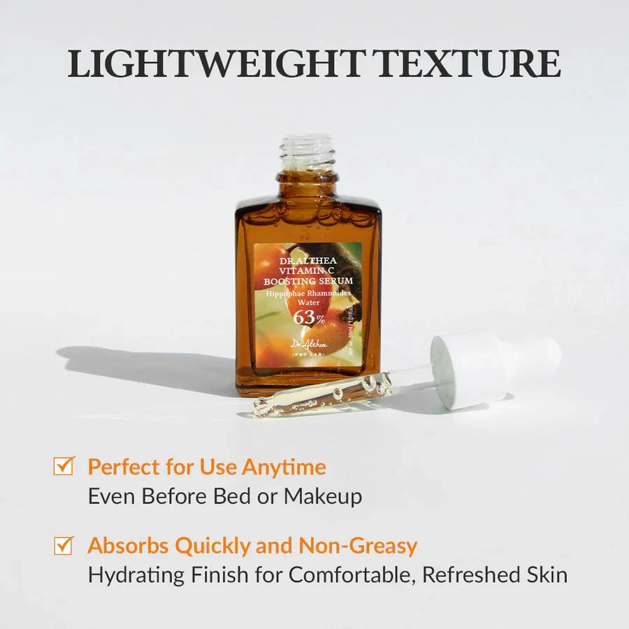 Dr.Althea Vitamin C Boosting Serum 30ml – Brightening, Anti-Aging, Korean Skincare for Glowing Skin | 100% Authentic in UAE