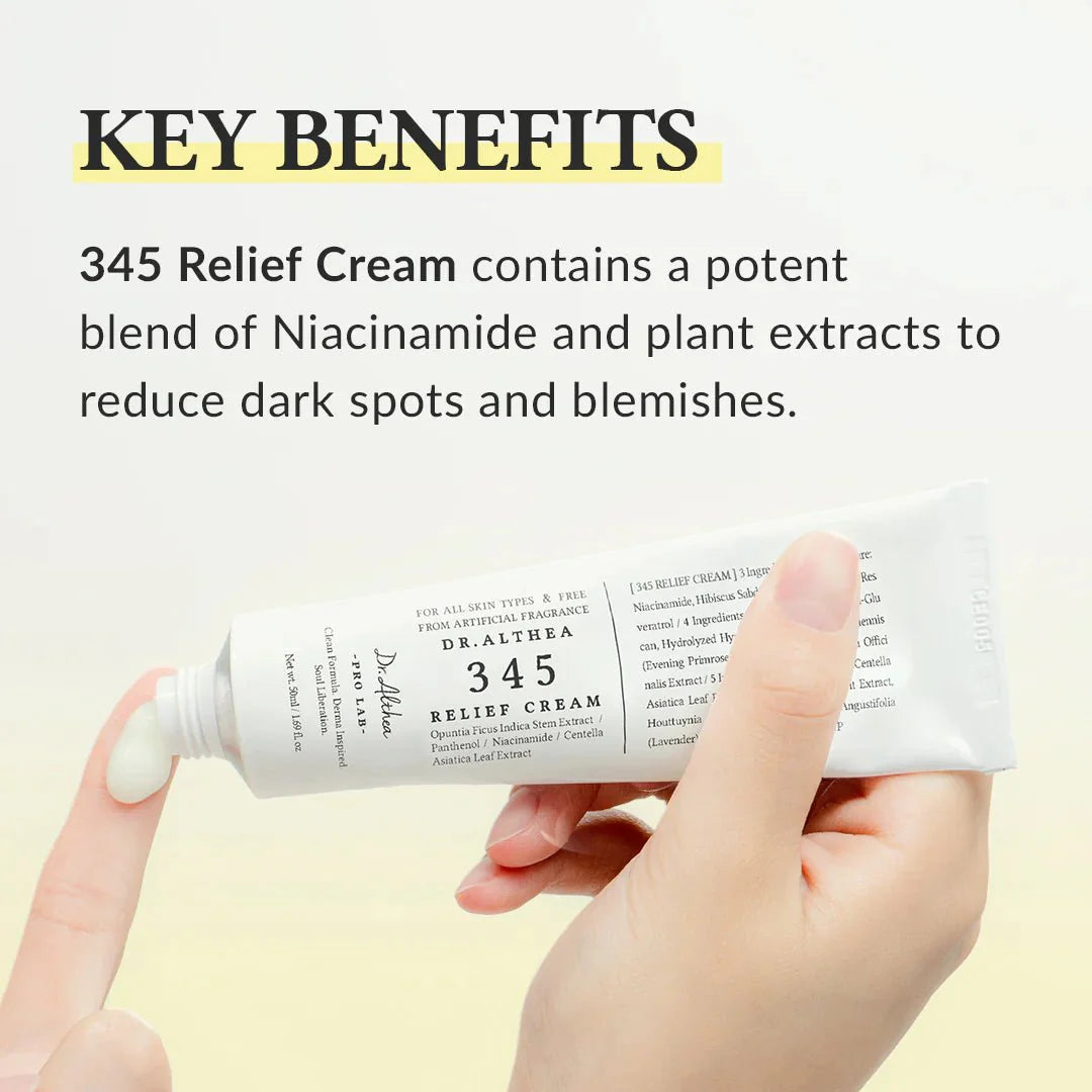 Dr. Althea 345 Relief Cream 50ml – Calming Cream for Sensitive Skin | Korean Moisturizer UAE
