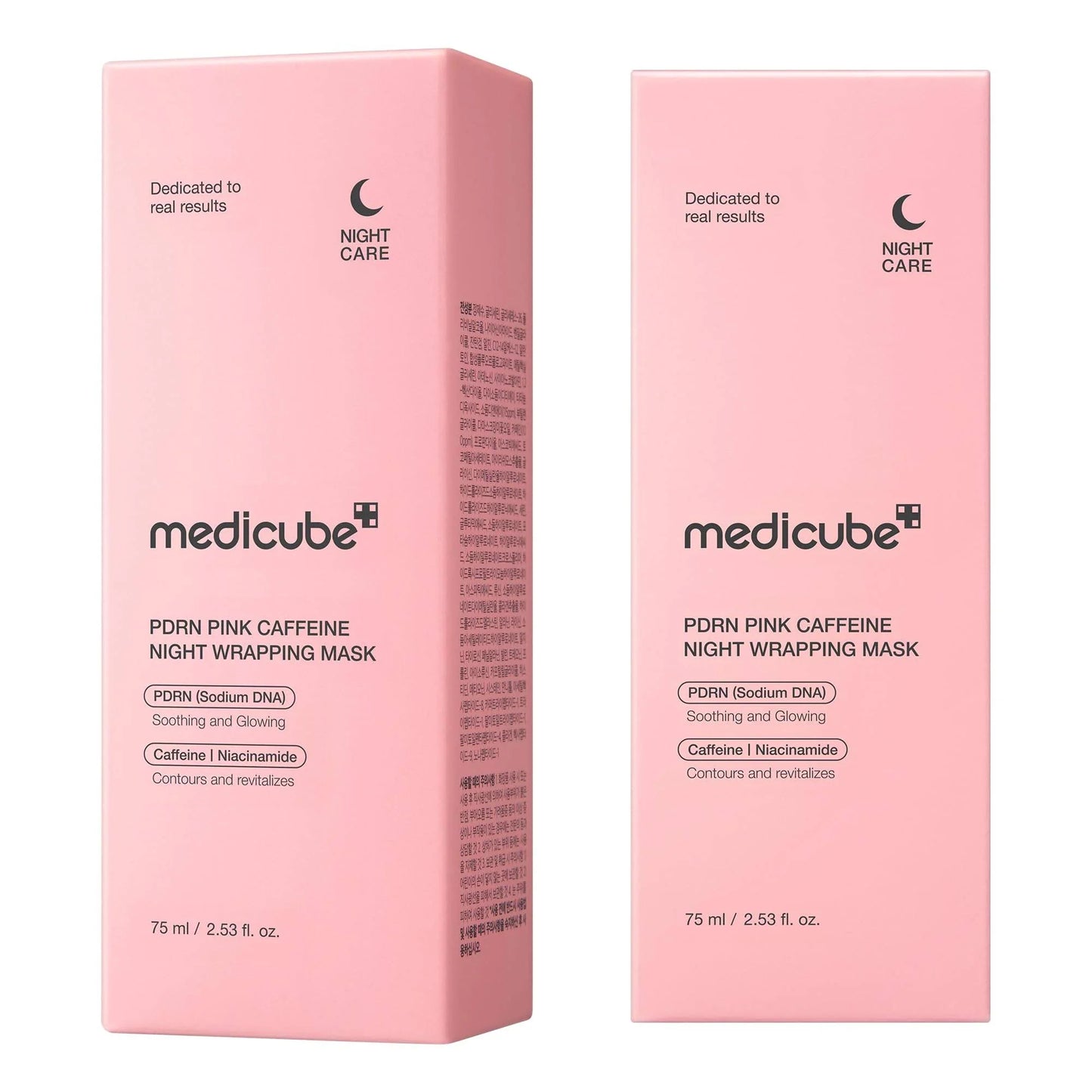 Medicube - PDRN Pink Caffeine Night Wrapping Mask 75ml | Best Korean Firming Sleeping Mask UAE
