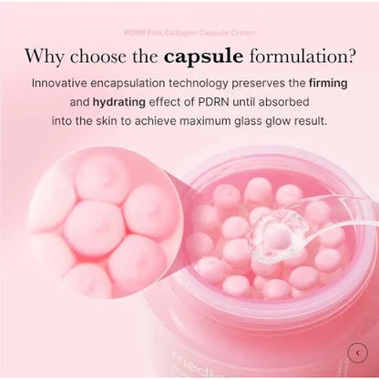 Medicube - PDRN Pink Collagen Capsule Cream 55g | K-Beauty Anti-Aging Cream for Skin Elasticity UAE