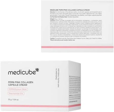Medicube - PDRN Pink Collagen Capsule Cream 55g | K-Beauty Anti-Aging Cream for Skin Elasticity UAE
